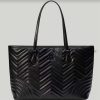 Replica Gucci Women GG Marmont Large Tote Bag Rose Beige Matelassé Chevron Leather 14