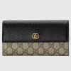 Replica Gucci Women GG Marmont Leather Mini Chain Bag Black Metal Free Tanned Leather Double G 14