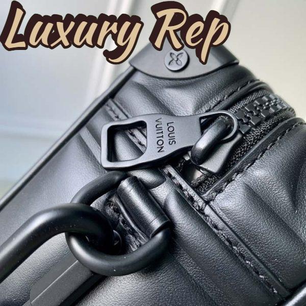 Replica Louis Vuitton LV Unisex Mini Soft Trunk Bag Black Puffy Damier Soft Calf 8