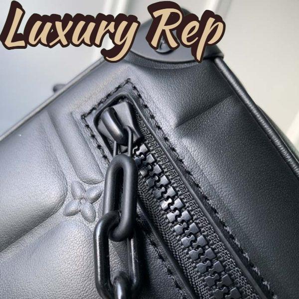 Replica Louis Vuitton LV Unisex Mini Soft Trunk Bag Black Puffy Damier Soft Calf 9