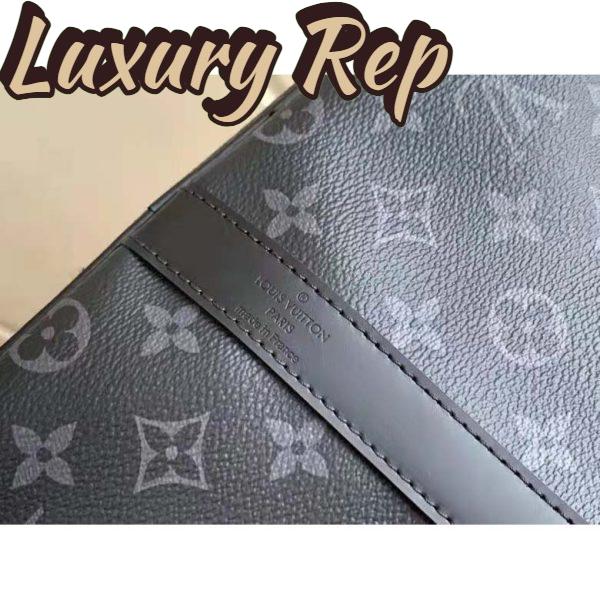 Replica Louis Vuitton LV Unisex Keepall Bandoulière 55 Travel Bag Coated Canvas Cowhide 9