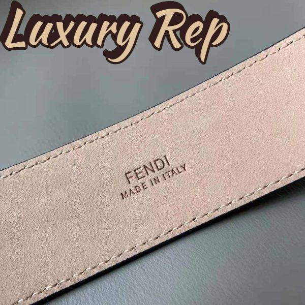 Replica Fendi Men Black Leather Belt 11