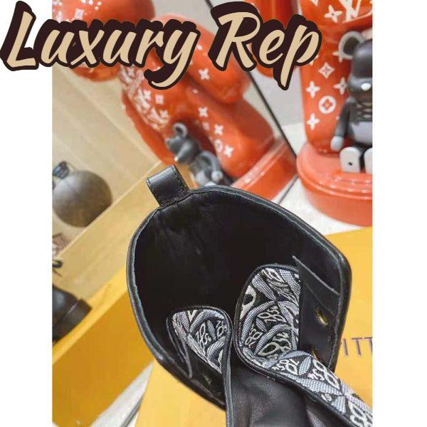 Replica Louis Vuitton LV Women Since 1854 Metropolis Flat Ranger Gray Jacquard Textile Calf Leather 11
