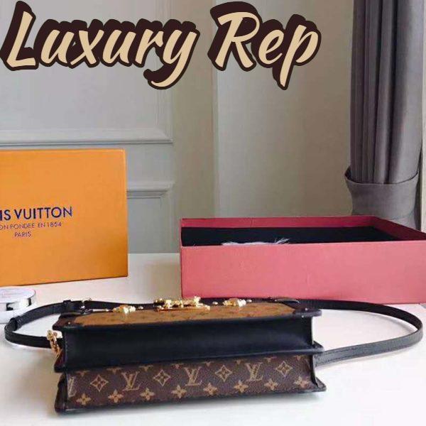 Replica Louis Vuitton LV Women Trunk Clutch Handbag in Monogram and Monogram Reverse Canvas 7