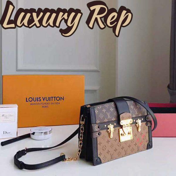 Replica Louis Vuitton LV Women Trunk Clutch Handbag in Monogram and Monogram Reverse Canvas 8