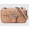 Replica Gucci Women GG Marmont Mini Shoulder Bag Black Double G Matelassé 14