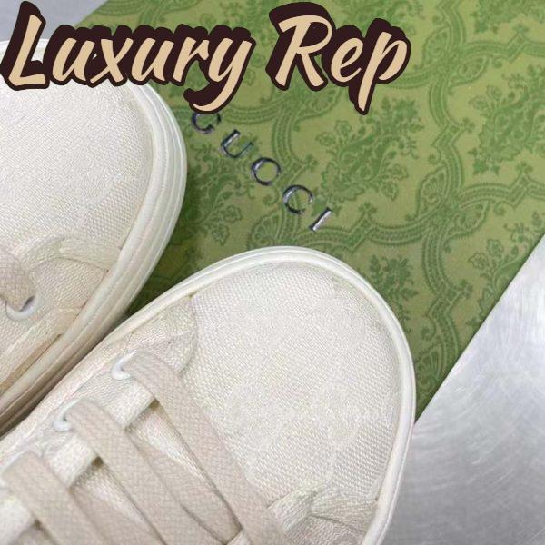 Replica Gucci GG Women’s GG Sneaker White Original Canvas Flat 5 Cm Heel 11