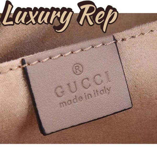 Replica Gucci Women GG Marmont Small Matelassé Shoulder Bag Pink Leather Double G 9