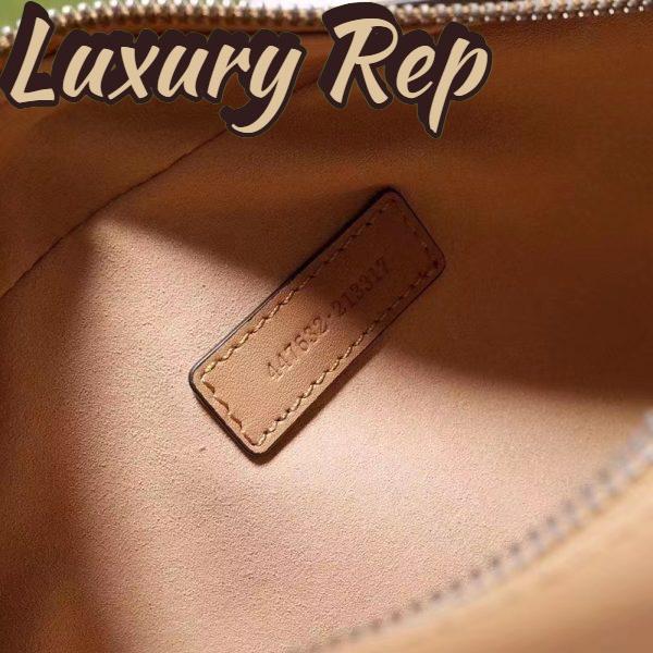 Replica Gucci Women GG Marmont Small Shoulder Bag Beige Matelassé Leather 11