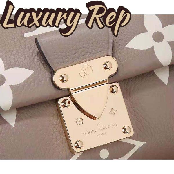 Replica Louis Vuitton LV Women Favorite Tourterelle Gray Cream Monogram Empreinte Embossed Supple Grained Cowhide 8
