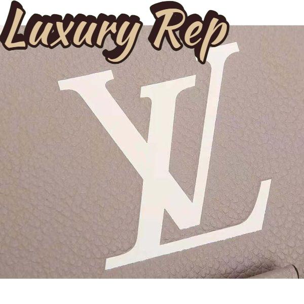 Replica Louis Vuitton LV Women Favorite Tourterelle Gray Cream Monogram Empreinte Embossed Supple Grained Cowhide 9