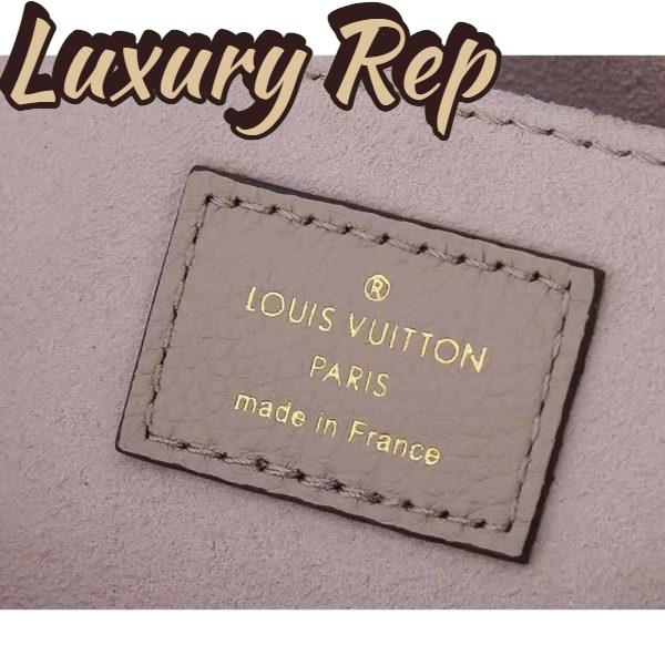 Replica Louis Vuitton LV Women Favorite Tourterelle Gray Cream Monogram Empreinte Embossed Supple Grained Cowhide 10