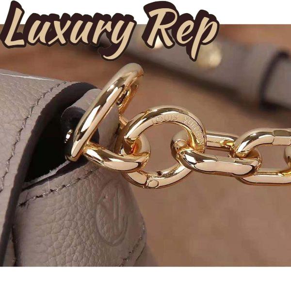 Replica Louis Vuitton LV Women Favorite Tourterelle Gray Cream Monogram Empreinte Embossed Supple Grained Cowhide 11