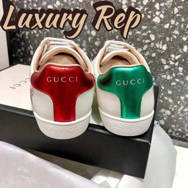 Replica Gucci Women’s Ace Sneaker with Mystic Cat Crafted in White Leather 9