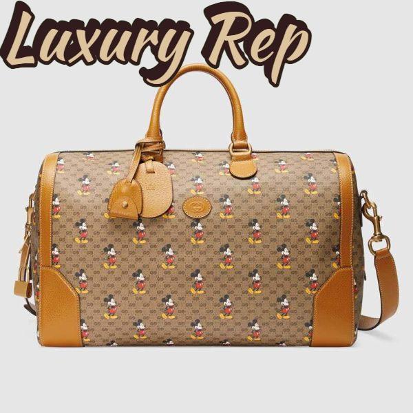 Replica Gucci GG Unisex Disney x Gucci Medium Carry-On Duffle-Brown