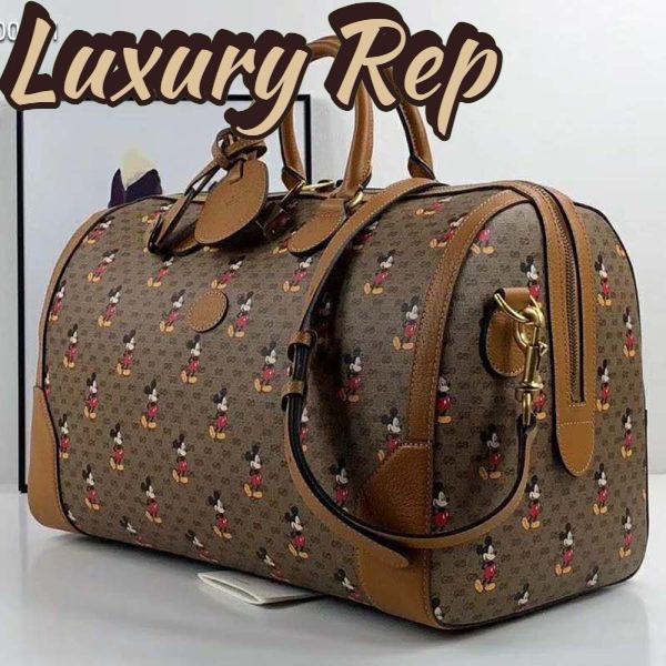 Replica Gucci GG Unisex Disney x Gucci Medium Carry-On Duffle-Brown 4