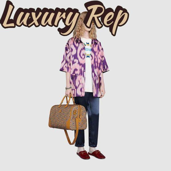 Replica Gucci GG Unisex Disney x Gucci Medium Carry-On Duffle-Brown 11