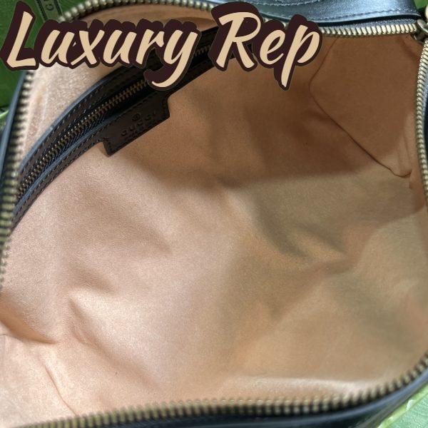 Replica Gucci Women GG Marmont Small Top Handle Bag Black Matelassé Chevron Leather 10