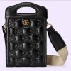 Replica Gucci Women GG Marmont Top Handle Mini Bag Black Matelassé Chevron Leather 13