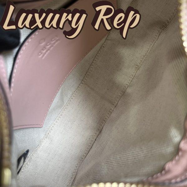 Replica Gucci Women GG Matelassé Mini Bag Light Pink GG Matelassé Leather Double G 10