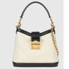 Replica Gucci Women GG Small GG Shoulder Bag Black Debossed Leather Double G 14