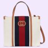 Replica Gucci Women GG Small Messenger Bag with Double G White Leather 14