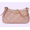 Replica Gucci Women GG Matelassé Handbag Pink GG Matelassé Leather Zip Closure 15