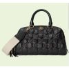 Replica Gucci Women GG Matelassé Handbag Pink GG Matelassé Leather Zip Closure 14