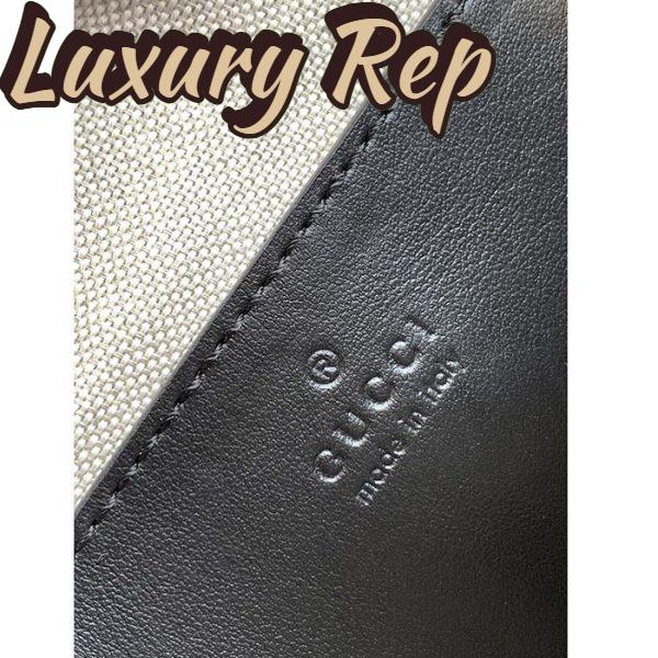 Replica Gucci Women GG Matelassé Leather Mini Bag Black Double G 11