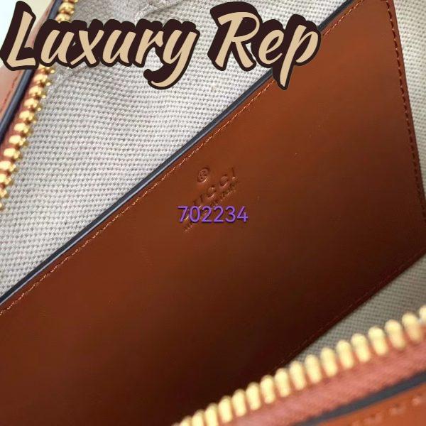 Replica Gucci Women GG Matelassé Leather Shoulder Bag Light Brown Double G 11