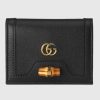 Replica Gucci Women Gucci Diana Card Case Wallet Double G Pink Leather 13