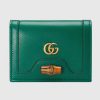 Replica Gucci Women Gucci Diana Card Case Wallet Double G Pink Leather 12