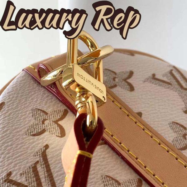 Replica Louis Vuitton LV Women Speedy Bandoulière 25 Handbag Beige Monogram Coated Canvas 9