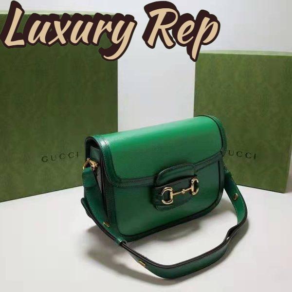 Replica Gucci Women Gucci Horsebit 1955 Small Shoulder Bag Bright Green Leather 6