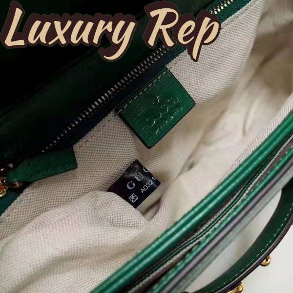 Replica Gucci Women Gucci Horsebit 1955 Small Shoulder Bag Bright Green Leather 10