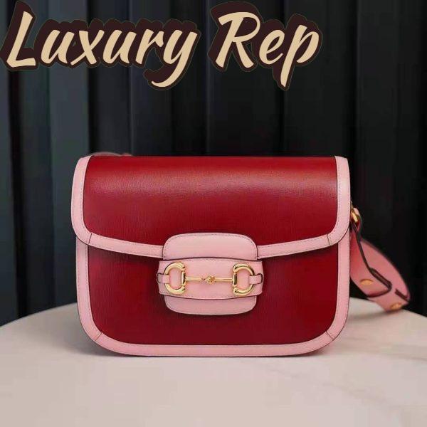 Replica Gucci Women Gucci Horsebit 1955 Small Shoulder Bag Dark Red Leather 3