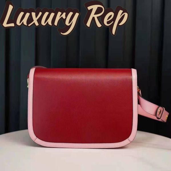 Replica Gucci Women Gucci Horsebit 1955 Small Shoulder Bag Dark Red Leather 6