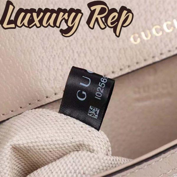 Replica Gucci Women Horsebit 1955 GG Mini Bag Beige White GG Supreme Canvas 10