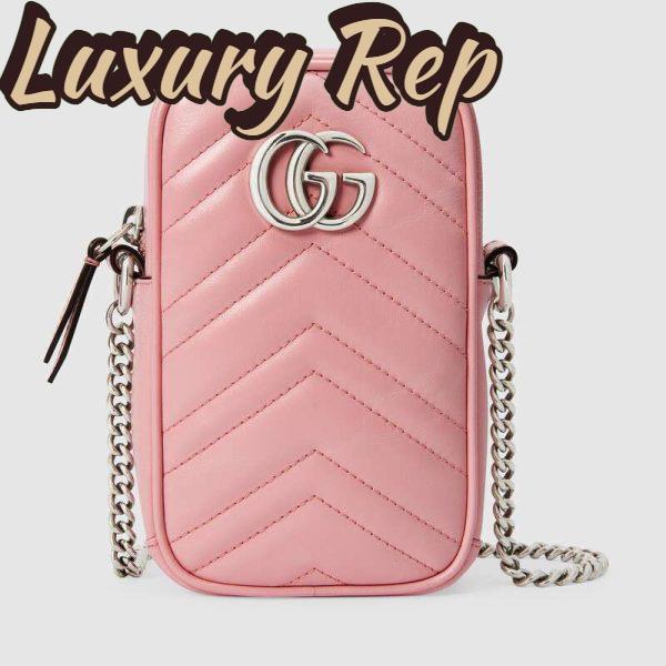 Replica Gucci GG Women GG Marmont Mini Bag Matelassé Chevron Leather