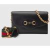 Replica Gucci Women Horsebit 1955 Small Bag Beige Ebony GG Supreme Canvas 19
