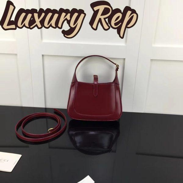 Replica Gucci Women Jackie 1961 Mini Shoulder Bag Red Leather Gold-Toned Hardware 4