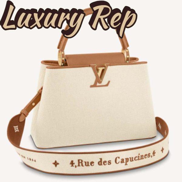 Replica Louis Vuitton LV Women Capucines MM Handbag Caramel Brown Taurillon Leather Canvas