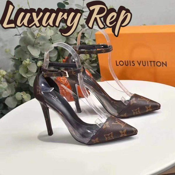 Replica Louis Vuitton LV Women Cherie Pump Iconic Monogram Canvas-Brown 6