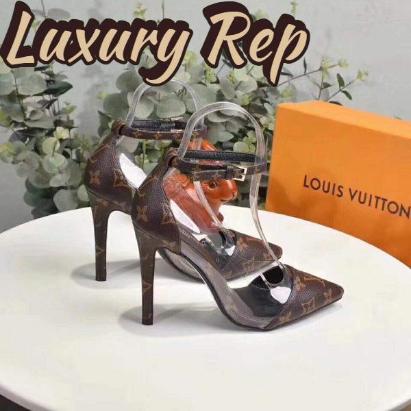 Replica Louis Vuitton LV Women Cherie Pump Iconic Monogram Canvas-Brown 7