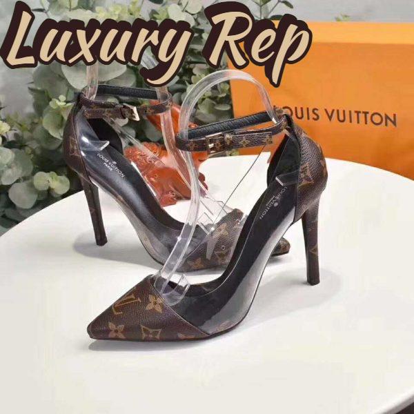 Replica Louis Vuitton LV Women Cherie Pump Iconic Monogram Canvas-Brown 8