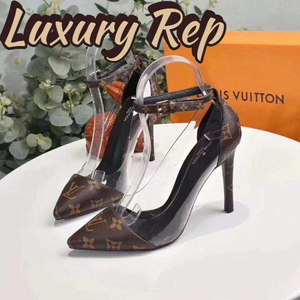 Replica Louis Vuitton LV Women Cherie Pump Iconic Monogram Canvas-Brown 9