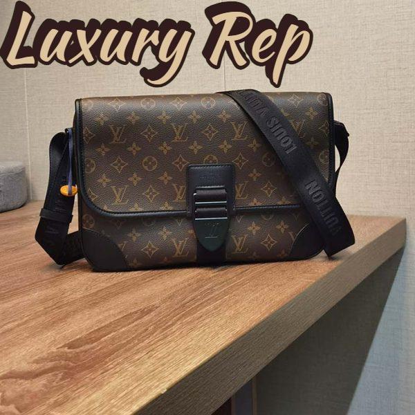 Replica Louis Vuitton LV Unisex Archy Messenger GM Bag Monogram Macassar Coated Canvas 3