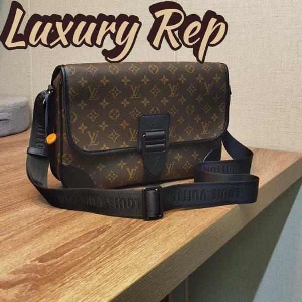 Replica Louis Vuitton LV Unisex Archy Messenger GM Bag Monogram Macassar Coated Canvas 4