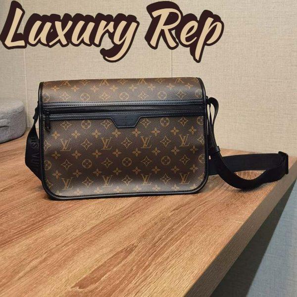 Replica Louis Vuitton LV Unisex Archy Messenger GM Bag Monogram Macassar Coated Canvas 6