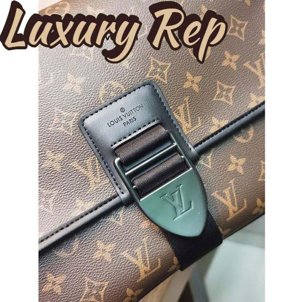 Replica Louis Vuitton LV Unisex Archy Messenger GM Bag Monogram Macassar Coated Canvas 8